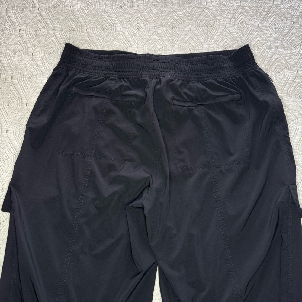Athleta Black Wide Leg Cargo Pants - Picture 10 of 16